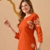 WhatsApp Image 2026-05-26 at 3.54.53 PM (9) Women's Green Printed Cotton Short Kurti