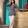 WhatsApp Image 2026-05-26 at 3.56.27 PM (12) Women's Blue Printed Short Kurti