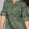WhatsApp Image 2026-05-26 at 4.00.32 PM (11) Women's Green Printed Short Kurti