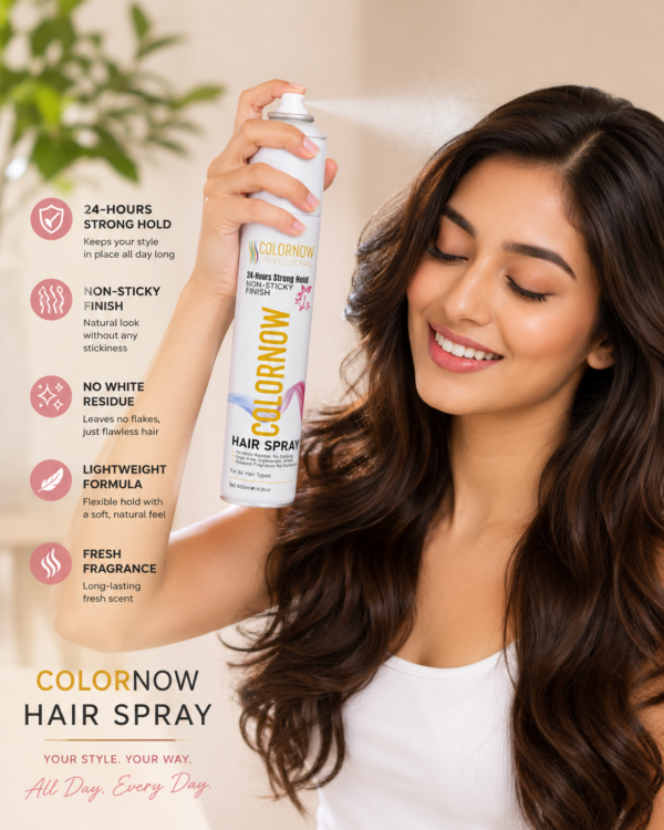 ColorNow Professional Hair Spray – 24hr Strong Hold 420ml